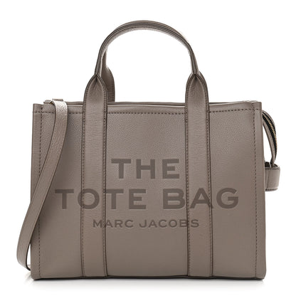 Marc Jacobs Grained Calfskin Medium The Tote Bag Taupe 1 of 11
