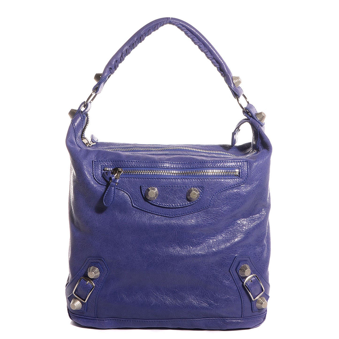 Agneau Giant 21 Silver Hardware Day Hobo Bleu Lavande