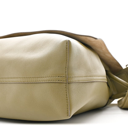 Loewe Shiny Supple Calfskin Flamenco Satchel Olive 9 of 10