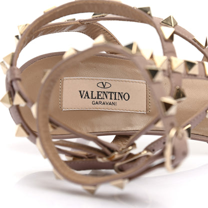 Valentino Garavani Calfskin Nappa Rockstud Ankle Strap 65mm Pumps 38 Rosso Valentino Poudre 7 of 7