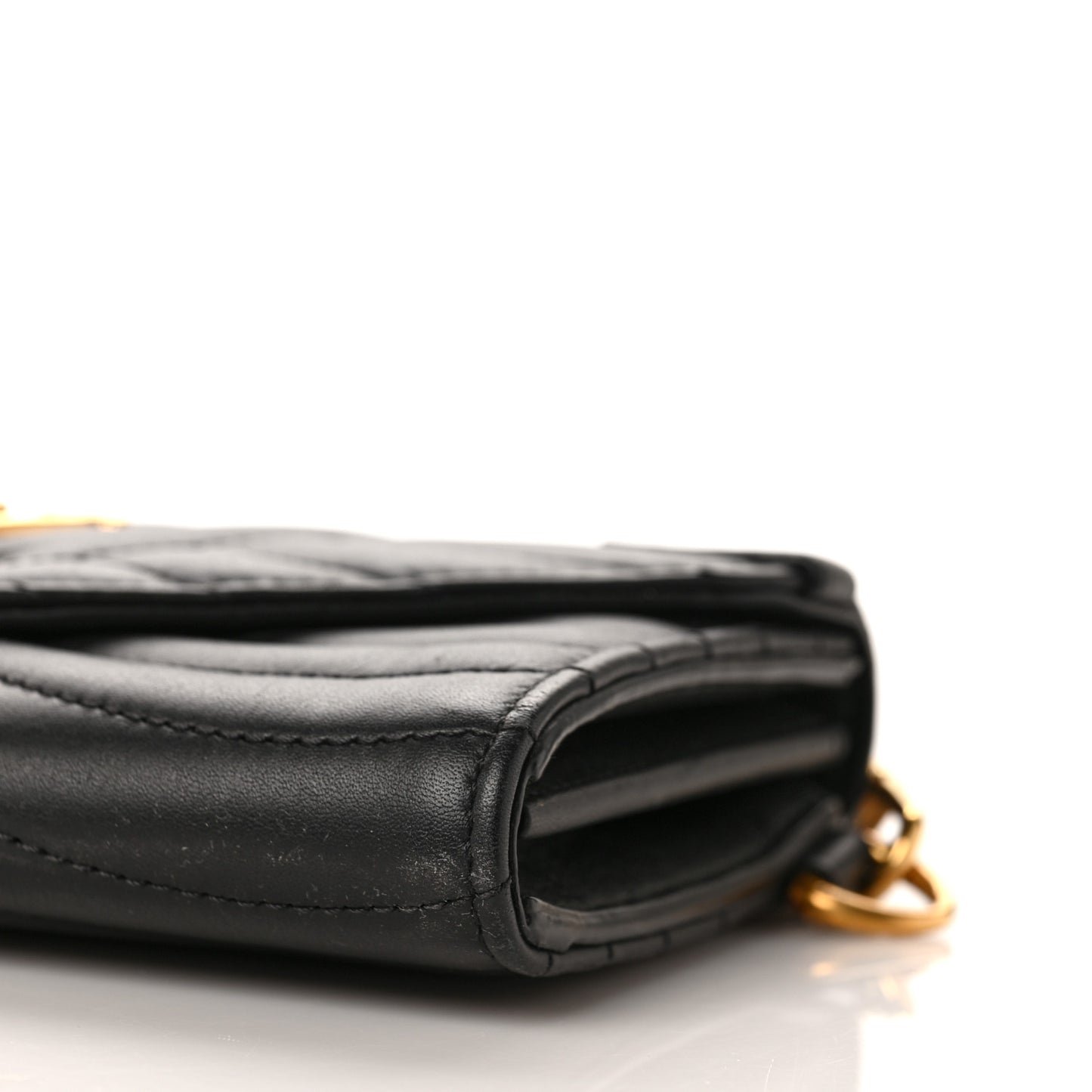 Calfskin New Wave Long Wallet Black