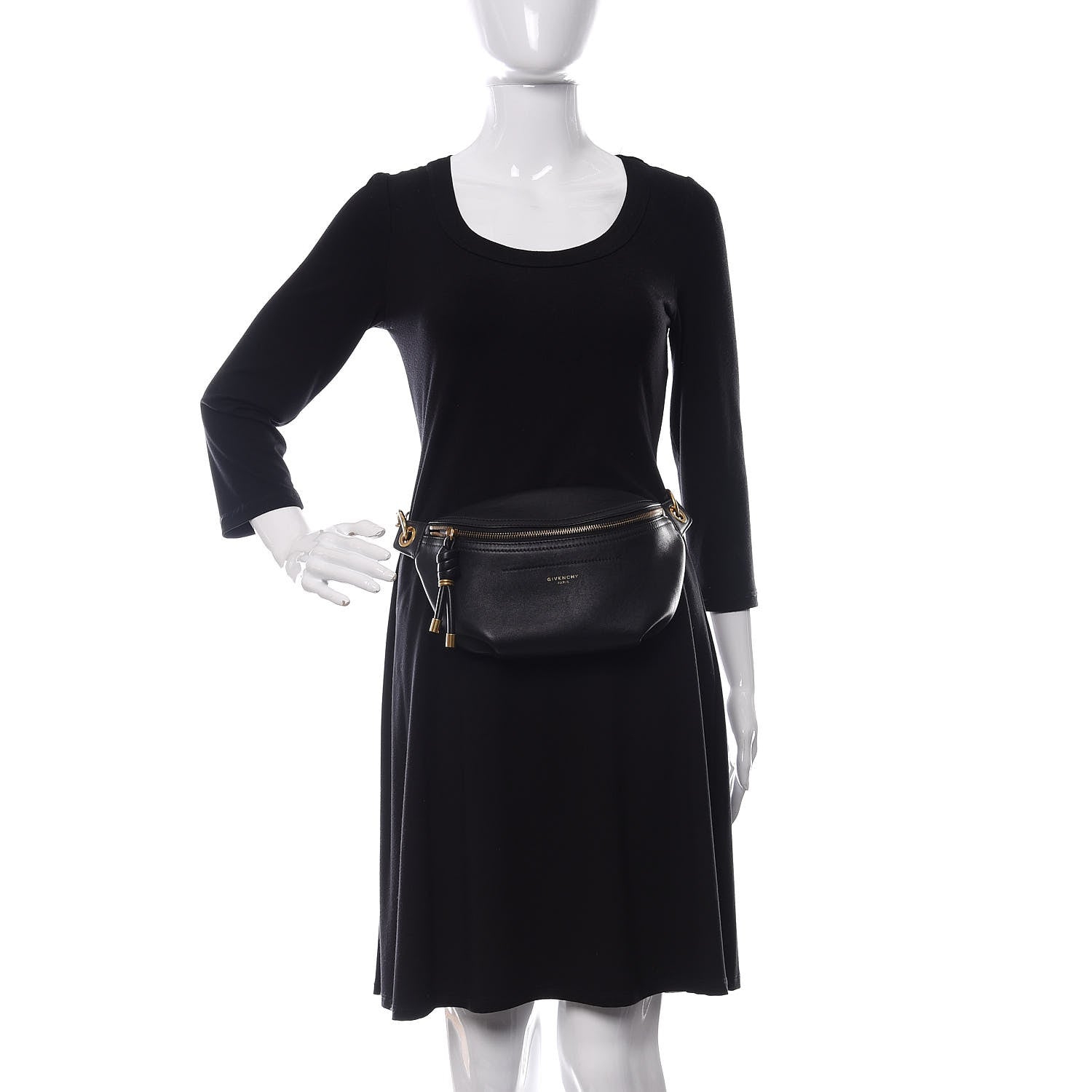 Givenchy Calfskin Whip Belt Bag Black 2 of 11