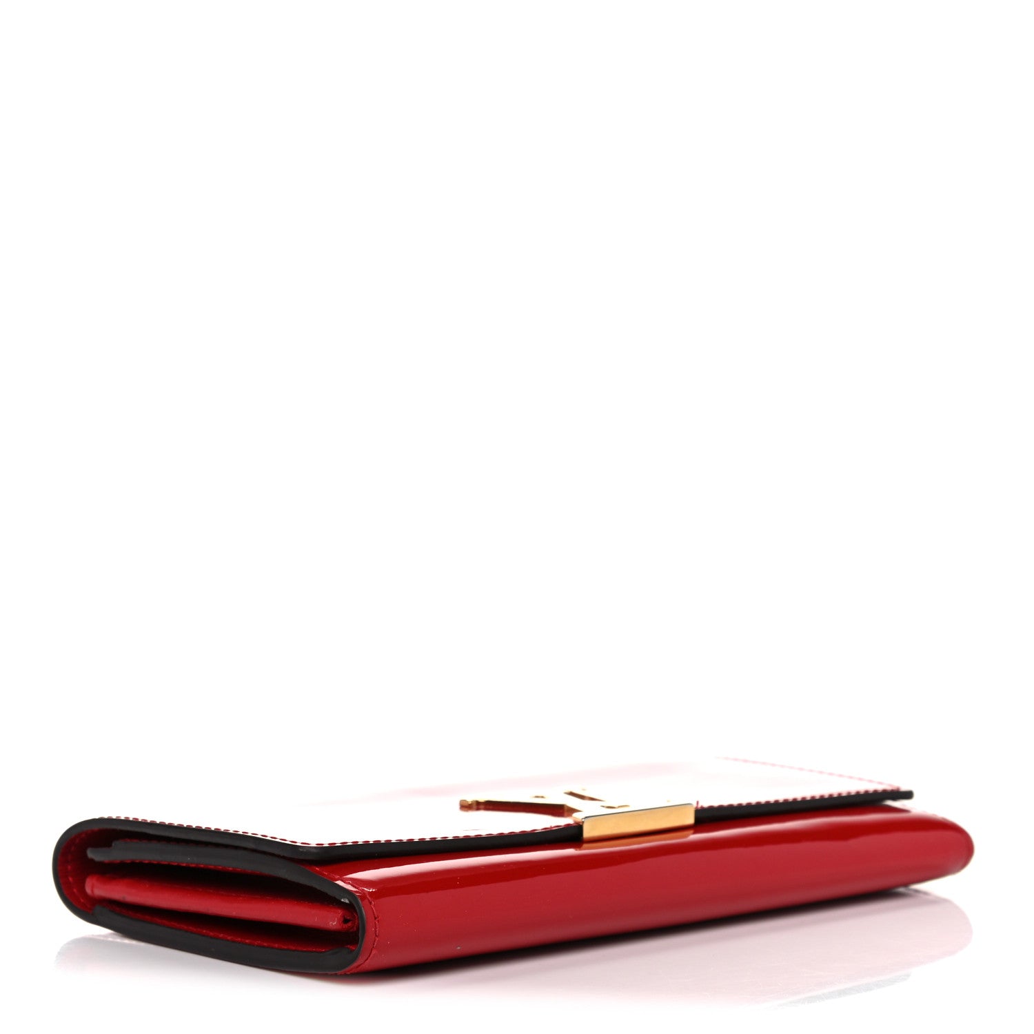 Louis Vuitton Patent Louise Clutch Cherry 4 of 15