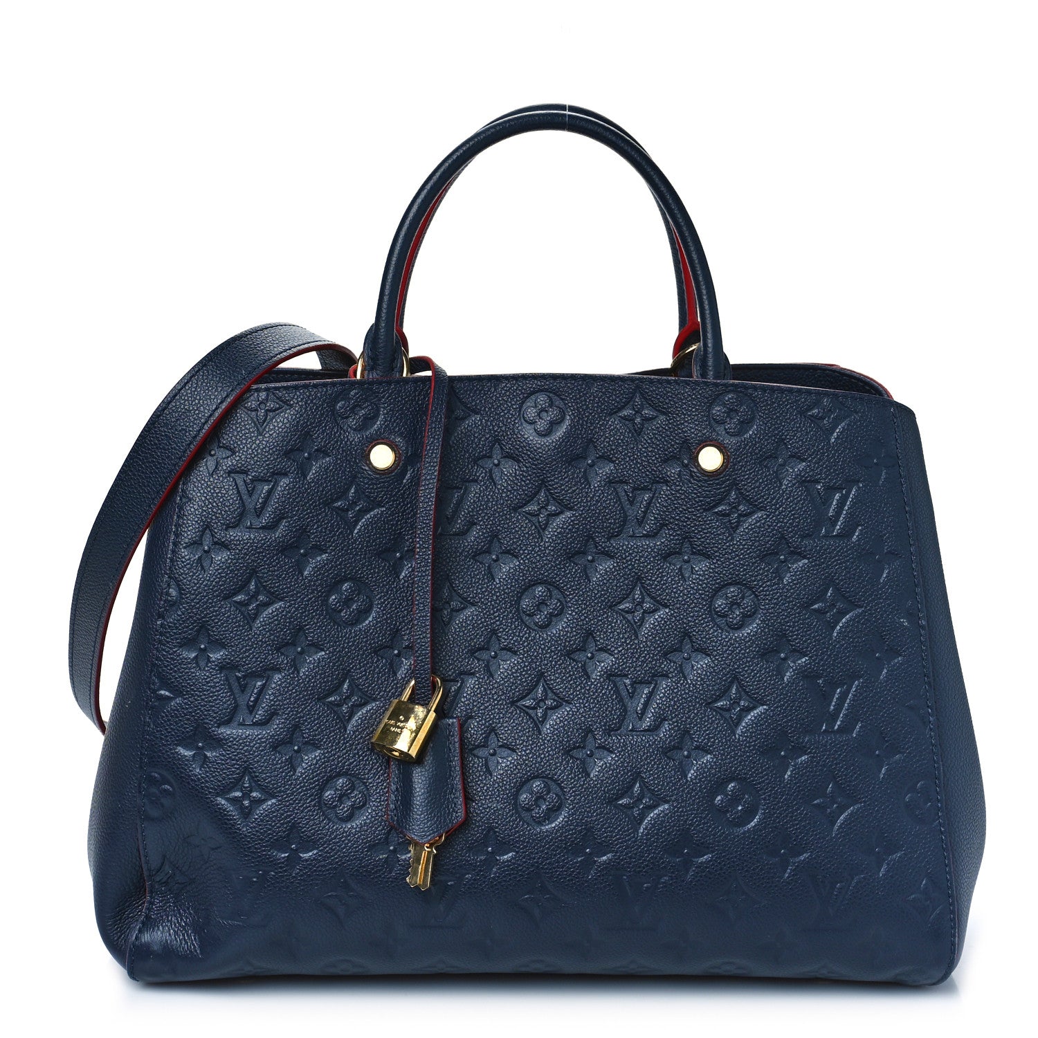 Louis Vuitton Empreinte Montaigne GM Marine Rouge 1 of 12