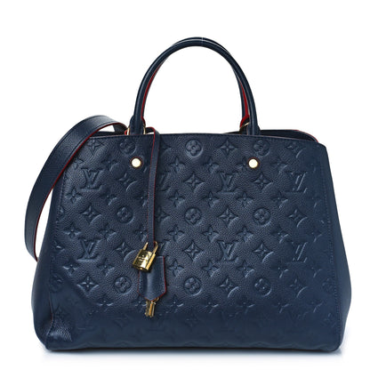 Louis Vuitton Empreinte Montaigne GM Marine Rouge 1 of 12