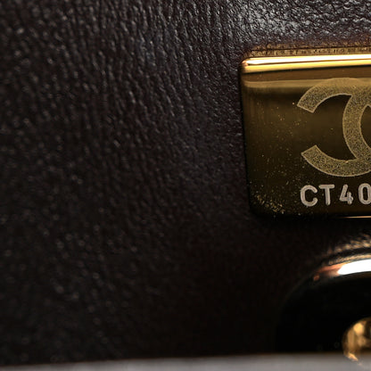 Chanel Caviar Quilted Mini Coco Handle Flap Dark Brown 7 of 10