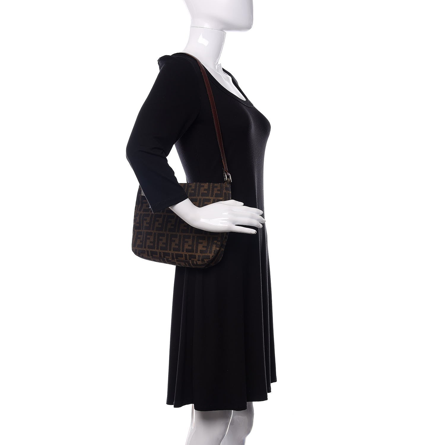 Fendi Zucca Shoulder Bag Tobacco 2 of 16
