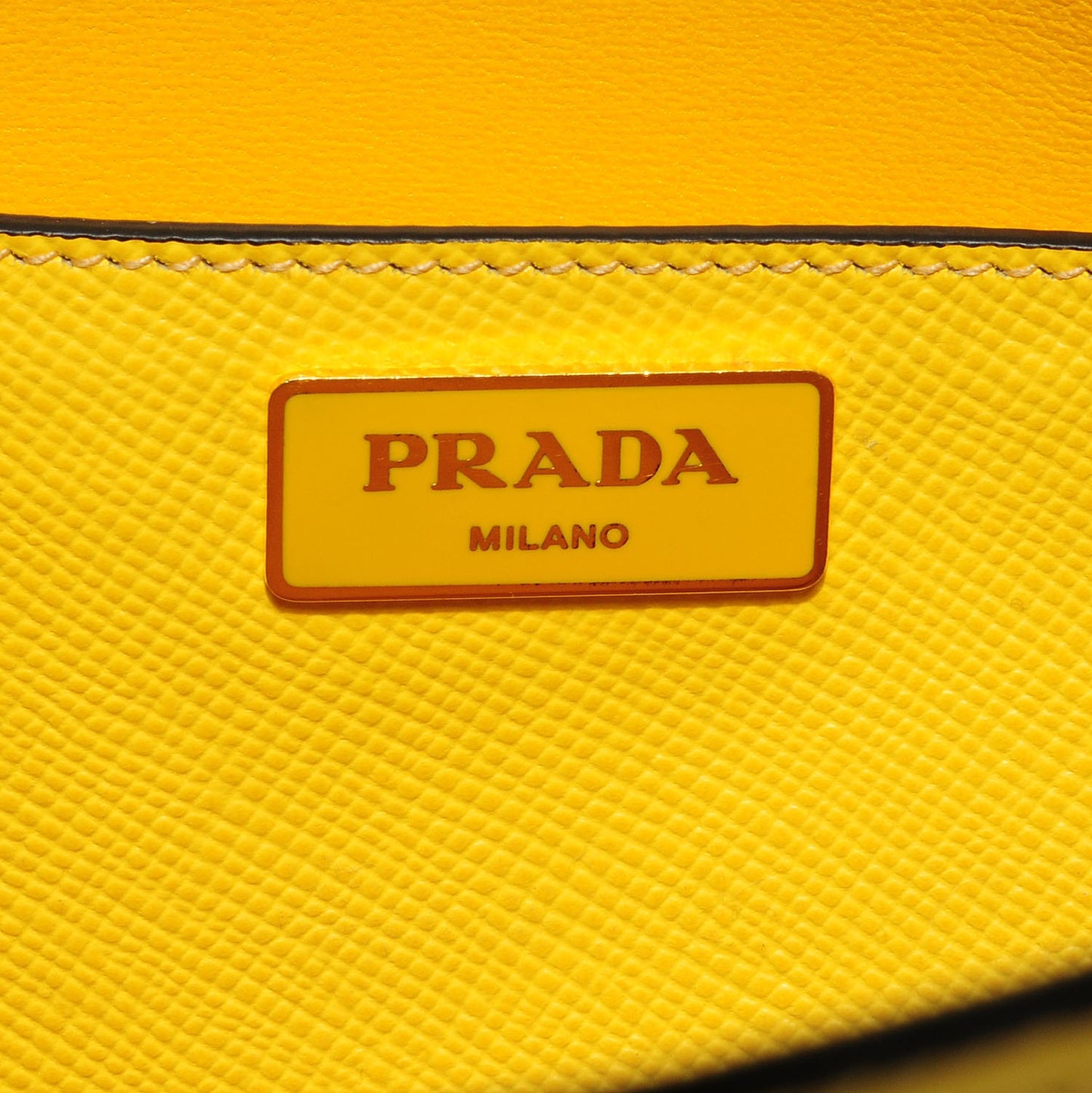 Saffiano Cuir Front Pocket Tote Girasole