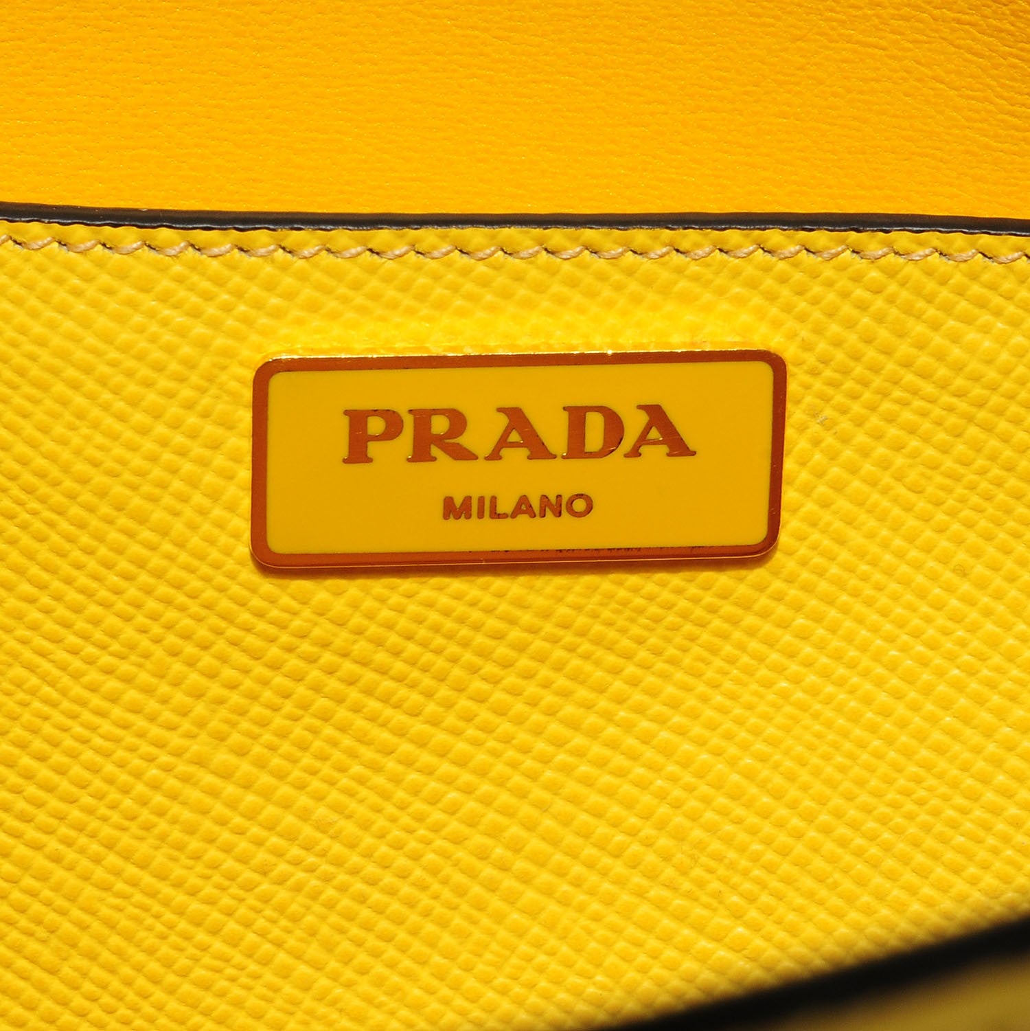Prada Saffiano Cuir Front Pocket Tote Girasole 5 of 10
