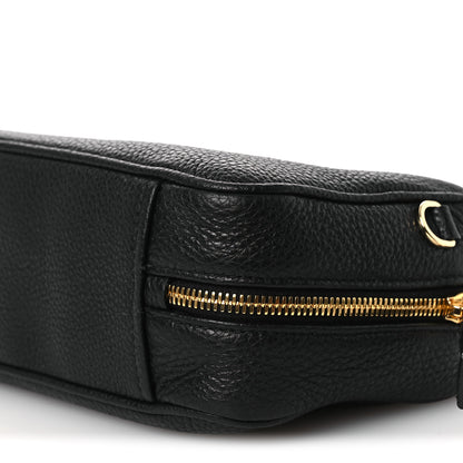 Prada Vitello Daino Medium East West Top Handle Bag Black 10 of 10