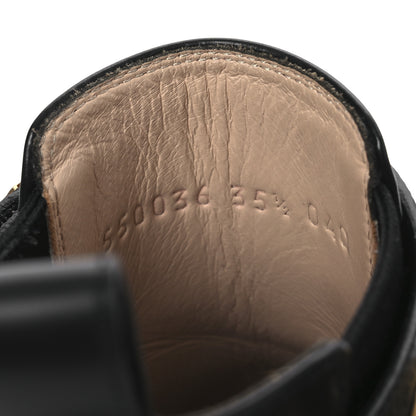 Gucci Calfskin Crystal GG Trip Chelsea Ankle Boots 35.5 Black 9 of 13