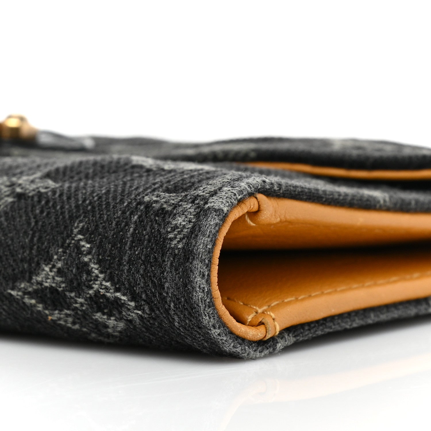 Louis Vuitton Denim Amelia Wallet Black 9 of 11