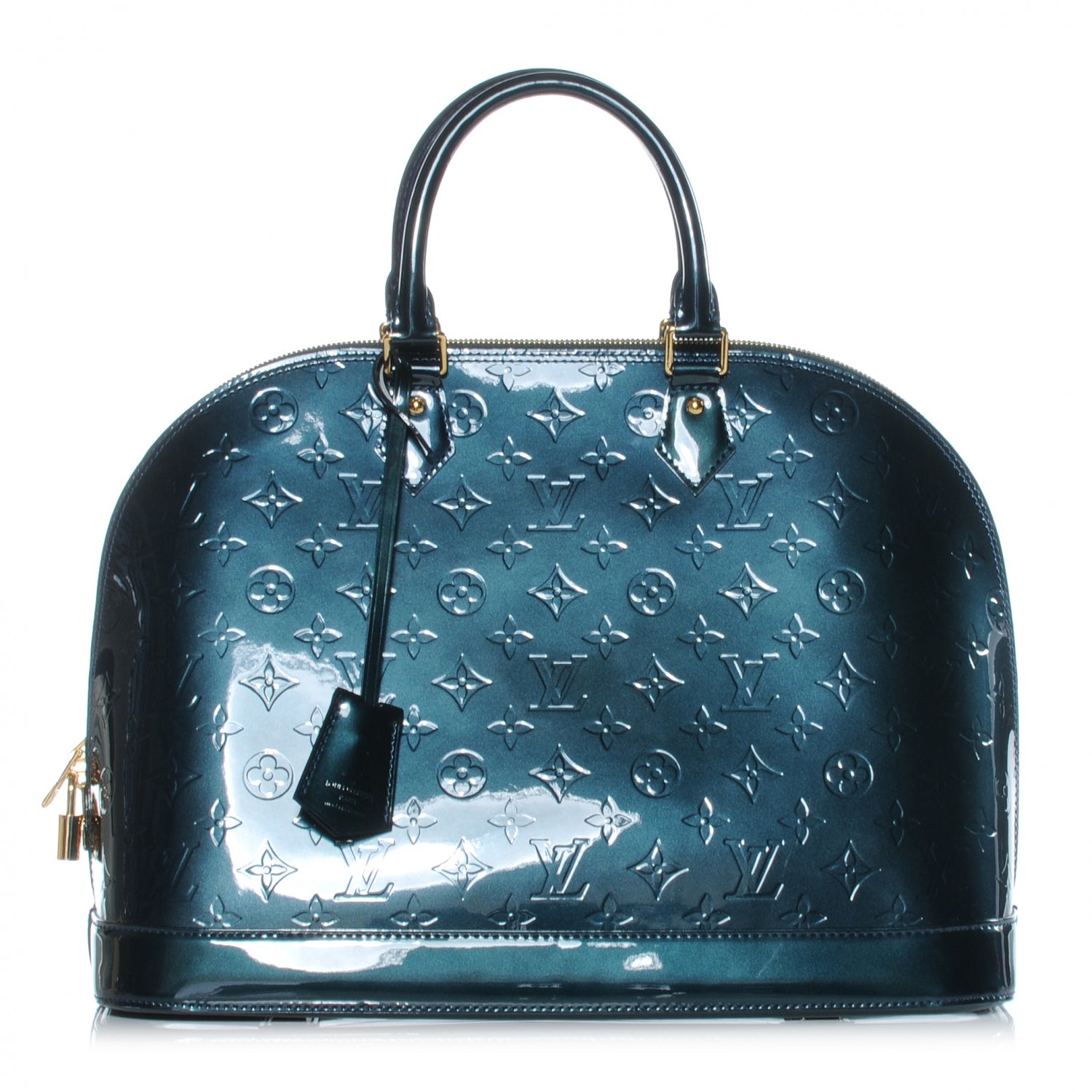 Louis Vuitton Vernis Alma GM Blue Nuit 41418 – FASHIONPHILE