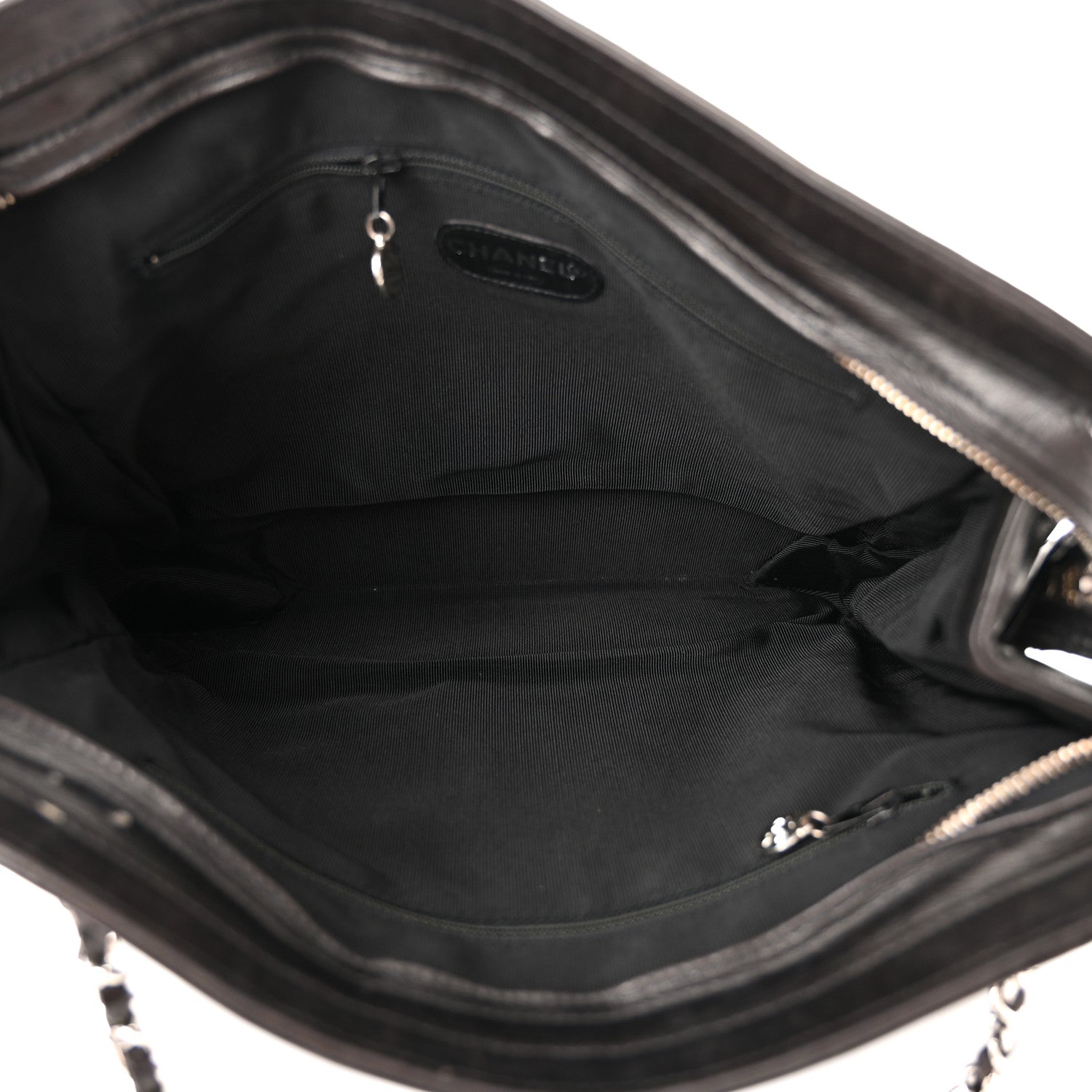 Chanel Lambskin CC Tote Black 5 of 12
