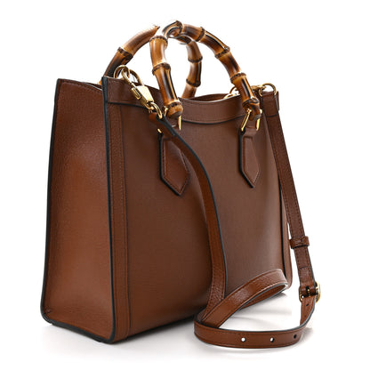 Gucci Wonka Grain Calfskin Small Diana Tote Bag Cuir 3 of 11