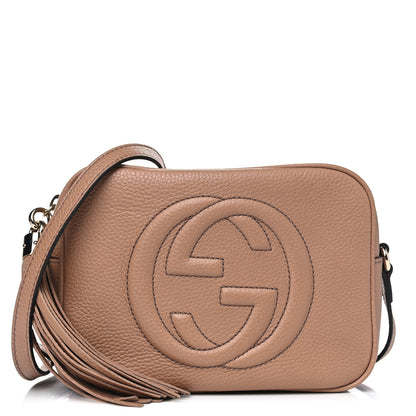Gucci Pebbled Calfskin Small Soho Disco Bag Camelia 1 of 4