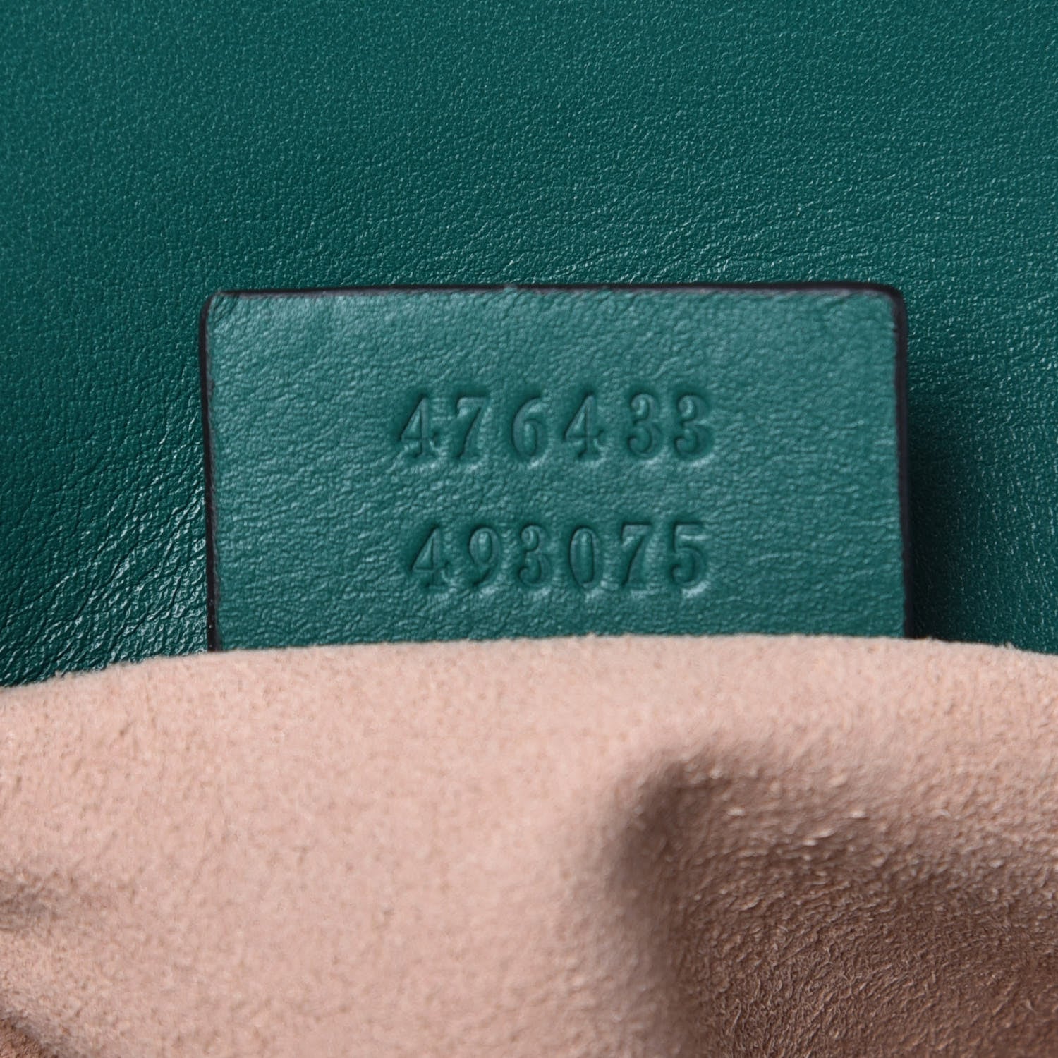 Gucci Calfskin Matelasse Super Mini GG Marmont Shoulder Bag Emerald Green 7 of 10