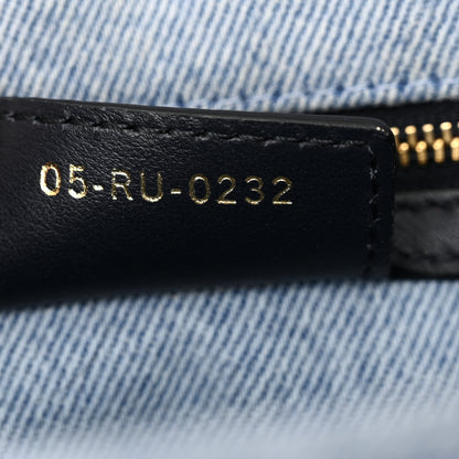 Christian Dior Denim Macrocannage Medium Caro Bag Blue 7 of 11