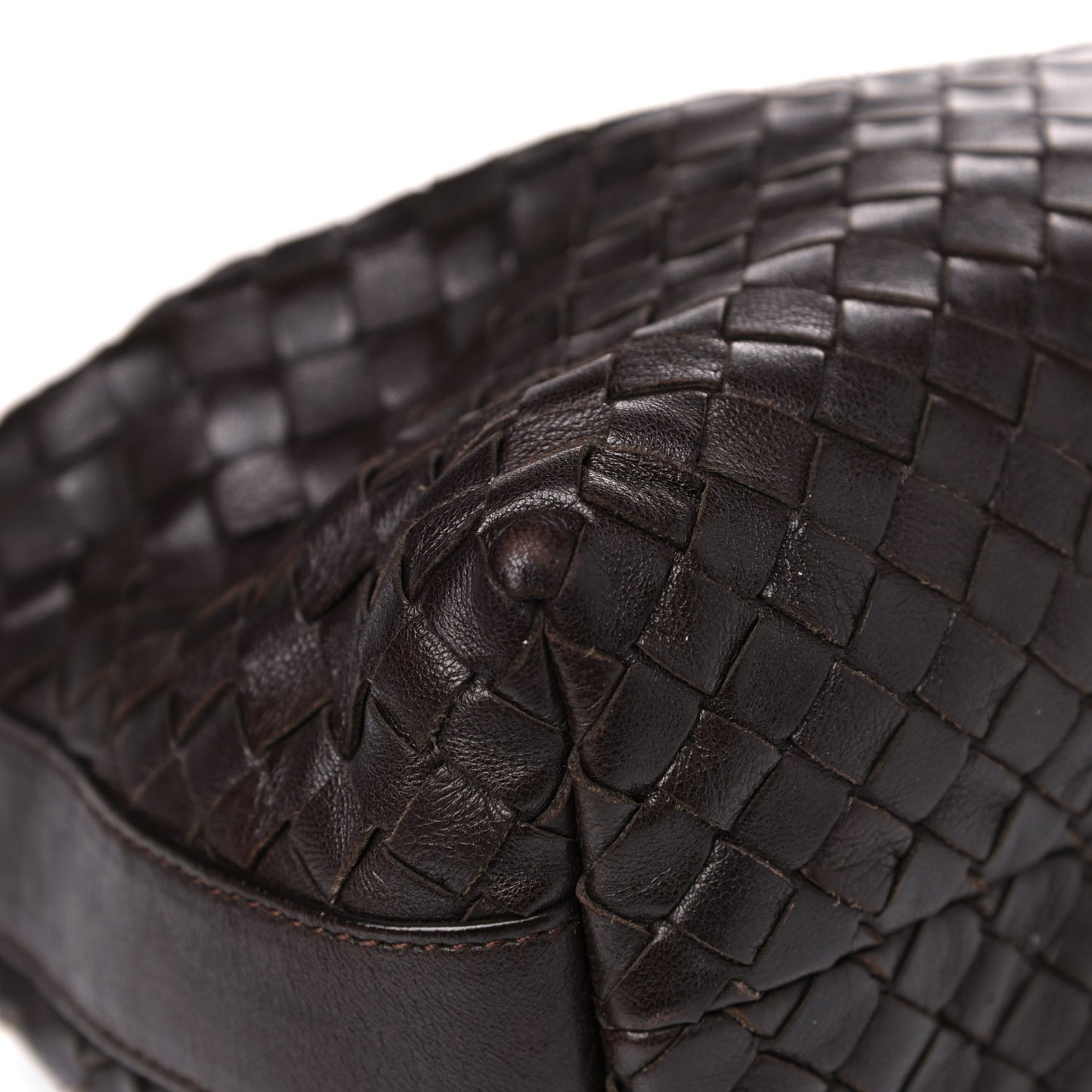 Nappa Intrecciato Large Cosmetic Case Ebano