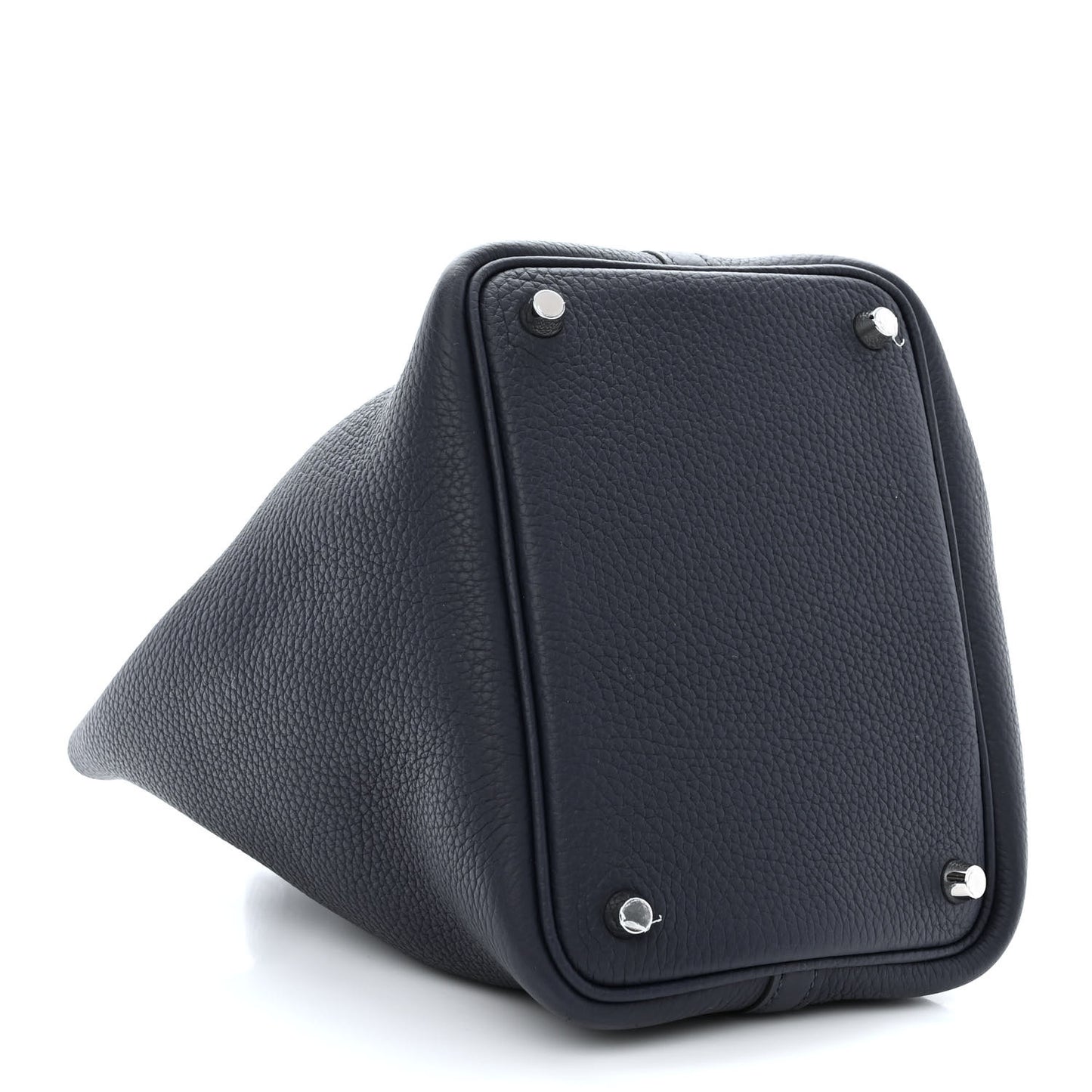 Taurillon Clemence Matte Alligator Picotin Lock Touch 22 Bleu Nuit