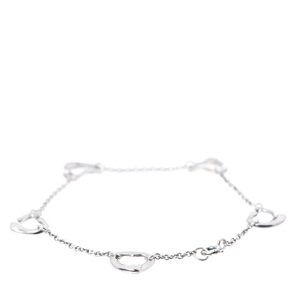 Tiffany Sterling Silver Elsa Peretti Open Heart Bracelet 3 of 5