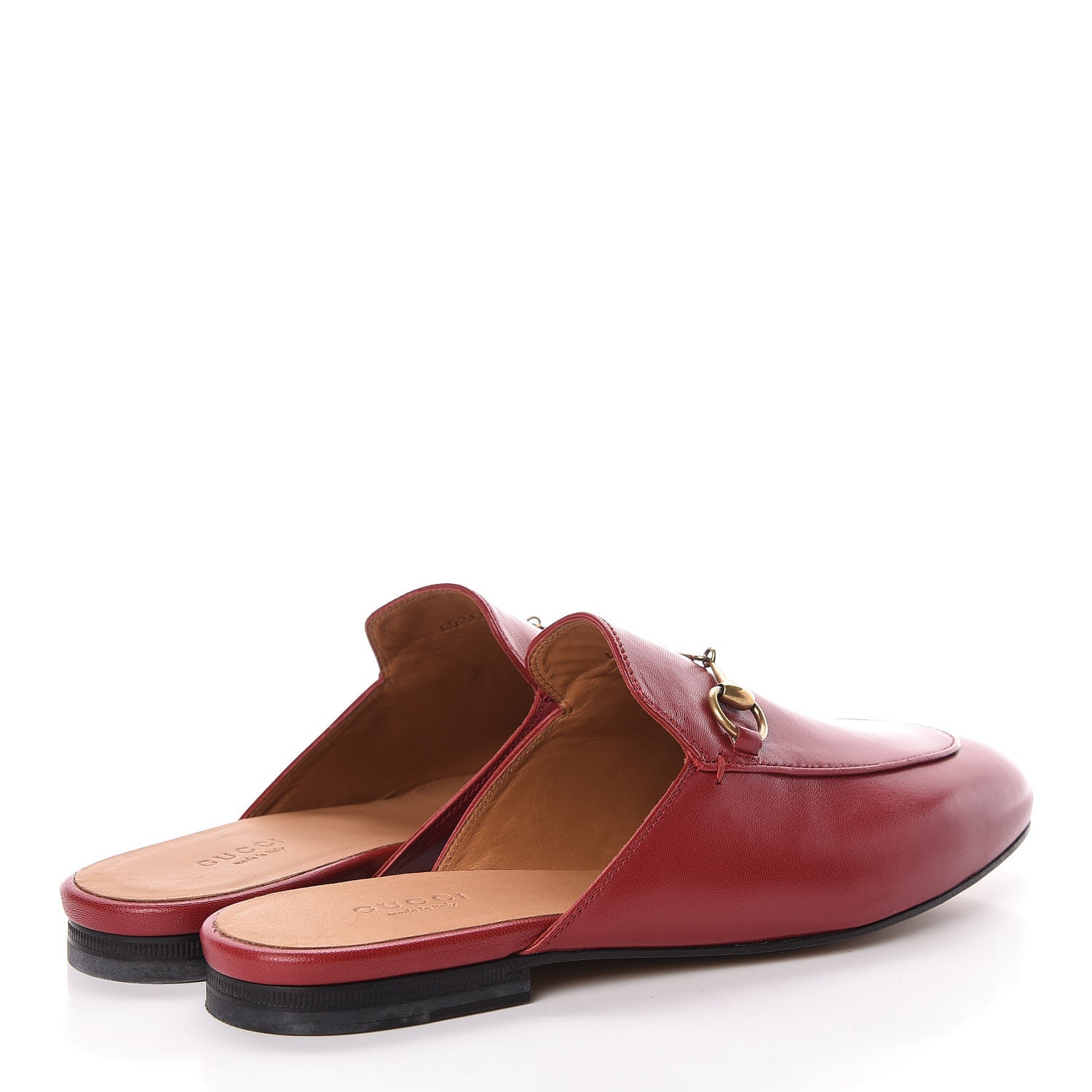 Gucci Malaga Kid Womens Princetown Slippers 38.5 Hibiscus Red 4 of 8
