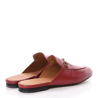 Gucci Malaga Kid Womens Princetown Slippers 38.5 Hibiscus Red 4 of 8