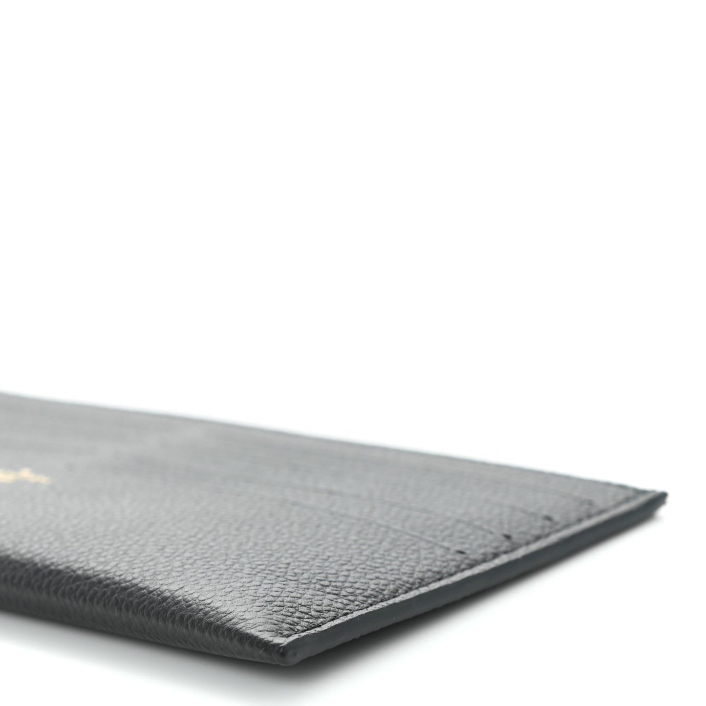 Calfskin Felicie Chain Wallet Card Holder Insert Black