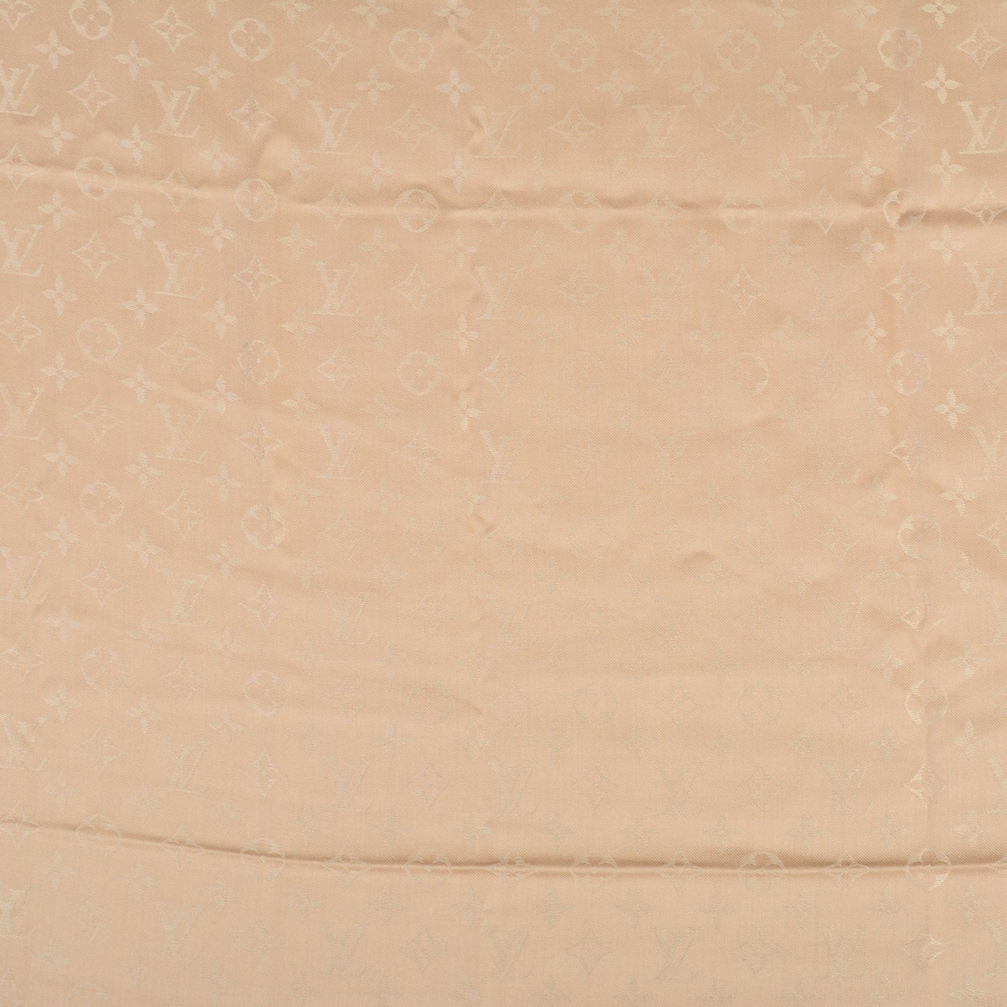 Silk Wool Monogram Shawl Dune