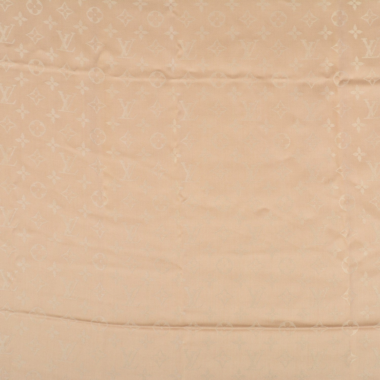 Louis Vuitton Silk Wool Monogram Shawl Dune 1 of 6