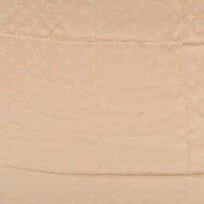 Louis Vuitton Silk Wool Monogram Shawl Dune 1 of 6