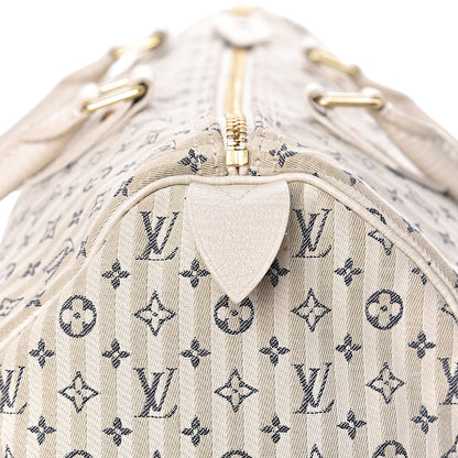 Louis Vuitton Mini Lin Croisette Speedy 30 Blue 7 of 11