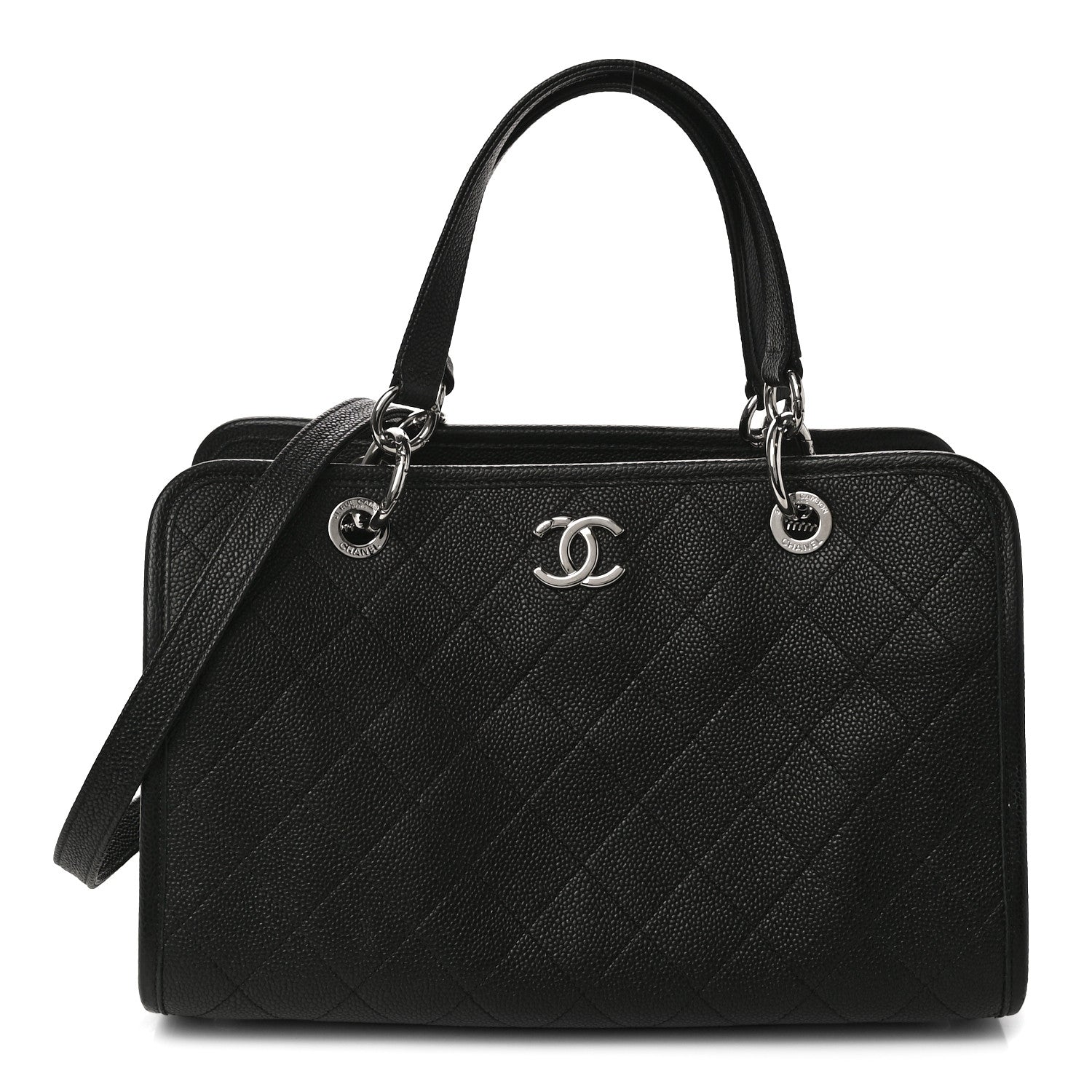 Chanel Caviar Stitched Shopping Tote Black 1 of 11