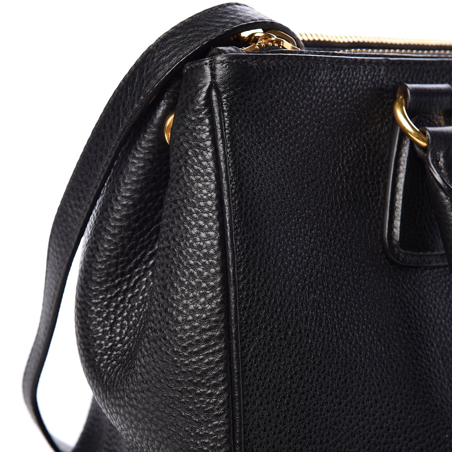 Prada Vitello Daino Large Double Zip Tote Nero Black 19 of 24