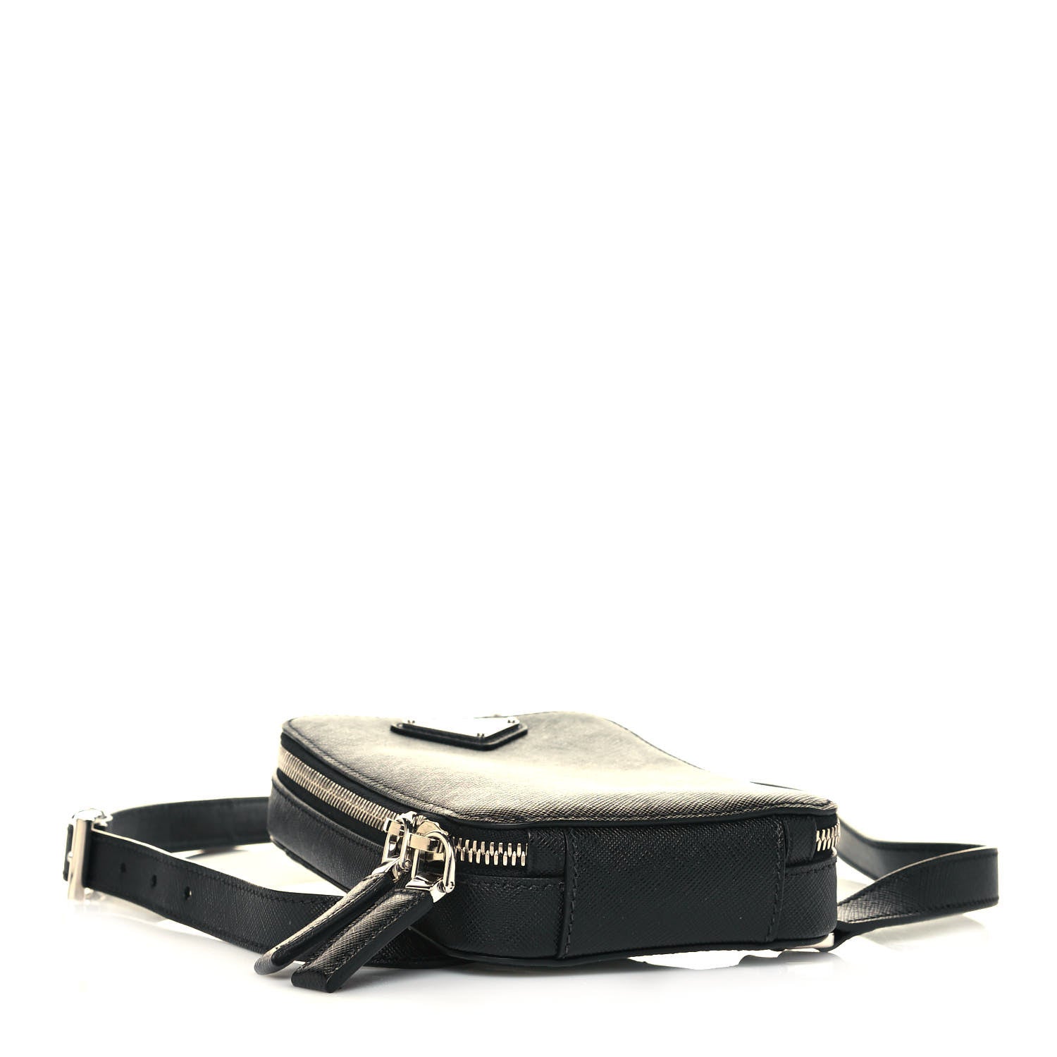 Prada Saffiano Harness Crossbody Bag Black 3 of 10