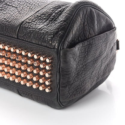 Alexander Wang Pebbled Lambskin Rocco Black Rose Gold Hardware 9 of 9