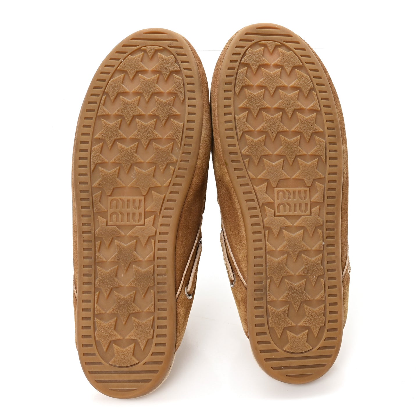 Faded Suede Deck Mules 38 Cinnamon