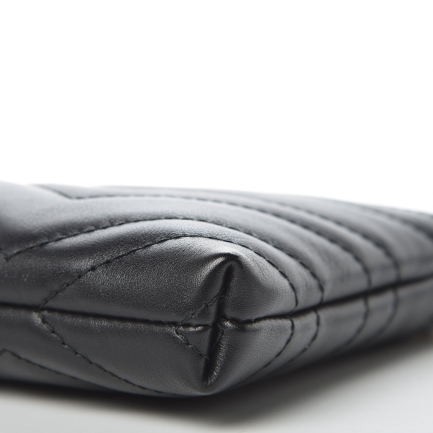 Calfskin Matelasse Mini GG Marmont Chain Bag Black