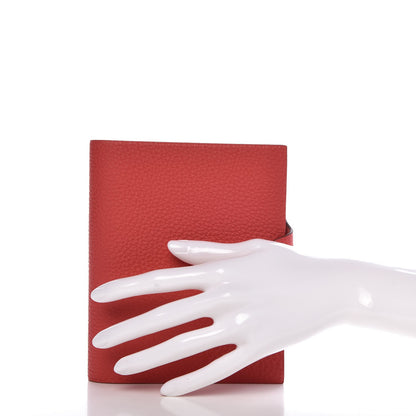 Hermes Togo Ulysse PM Agenda Cover Rouge Pivoine 2 of 8
