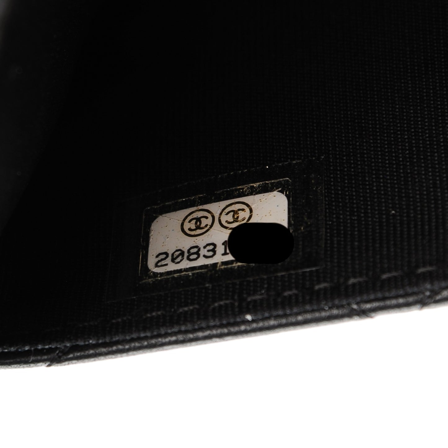 Lambskin Quilted Wallet On Chain WOC Black