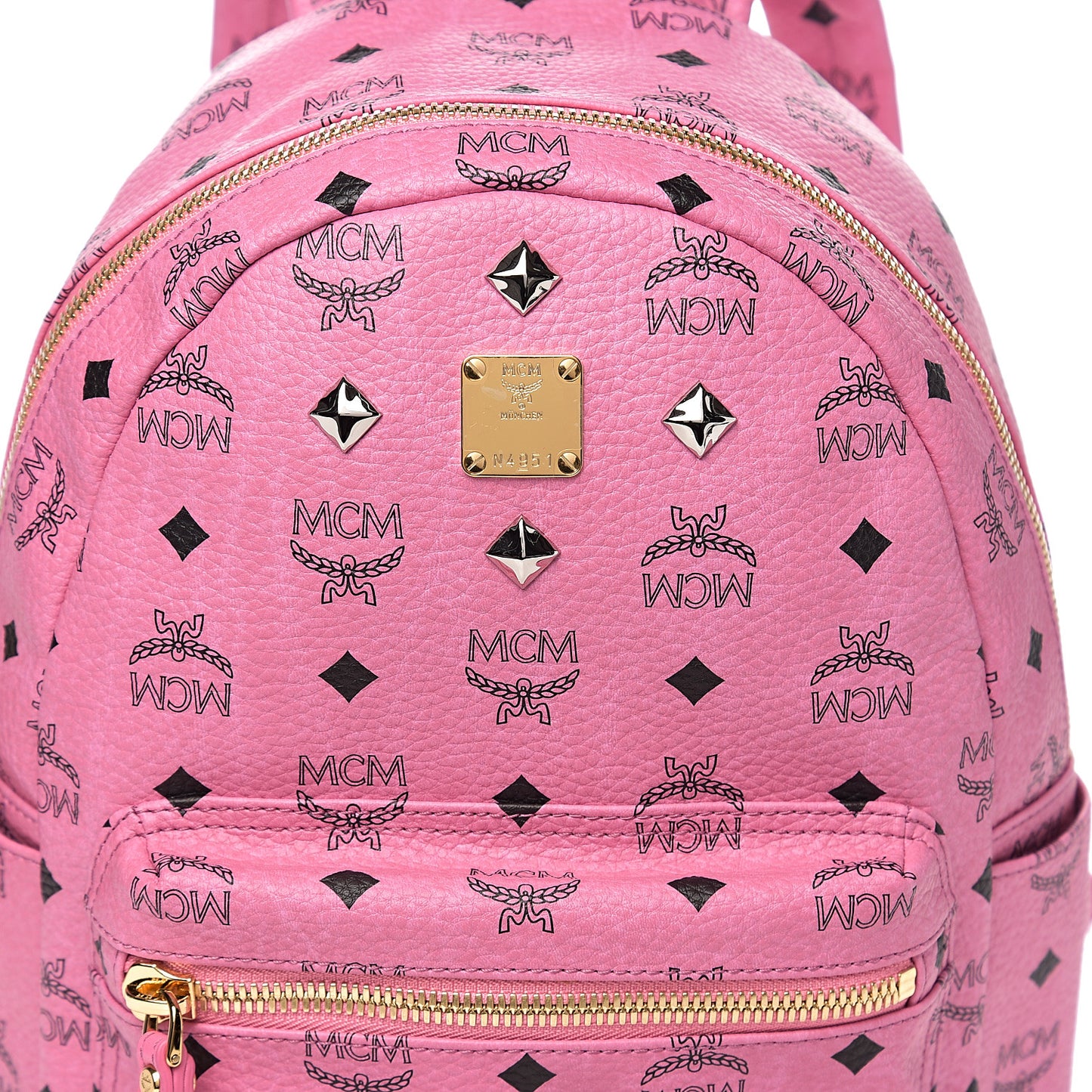 Visetos Small Sprinkle Stud Stark Backpack Pink