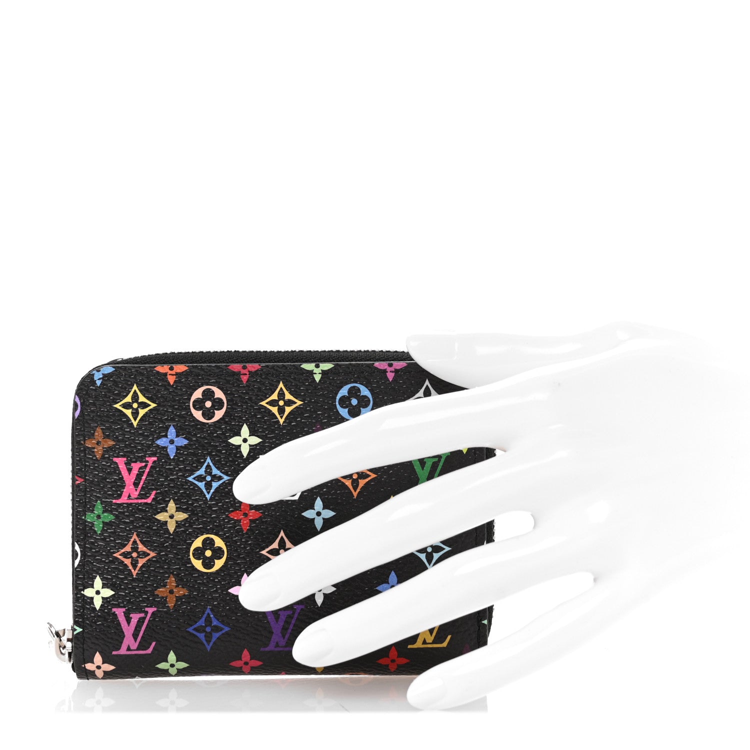 Louis Vuitton LV x TM Monogram Multicolor Zippy Coin Purse Black 2 of 8