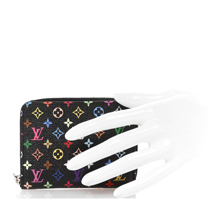 Louis Vuitton LV x TM Monogram Multicolor Zippy Coin Purse Black 2 of 8
