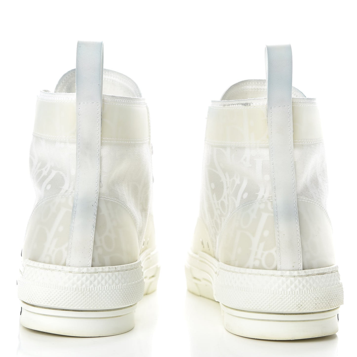 Technical Canvas Oblique Mens B23 High Top Sneakers 43 White