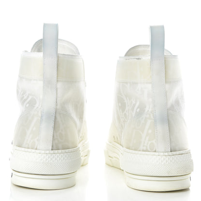 Christian Dior Technical Canvas Oblique Mens B23 High Top Sneakers 43 White 6 of 13