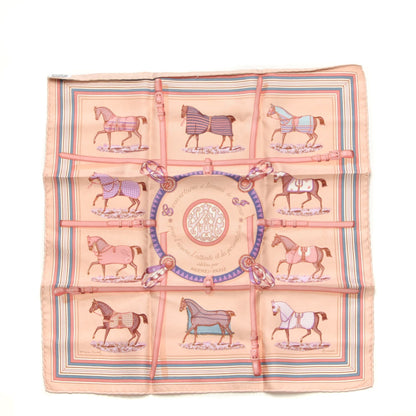 Hermes Silk Couvertures Et Tenues de Jour Pocket Square 1 of 6