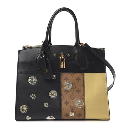 Louis Vuitton Reverse Monogram Studded Night Lights City Steamer MM 1 of 13