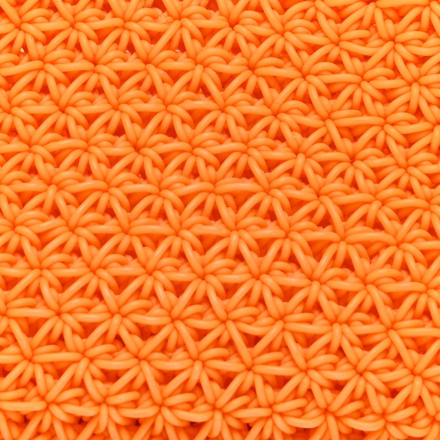 Rubber Crochet Small The Point Triangle Bag Tangerine