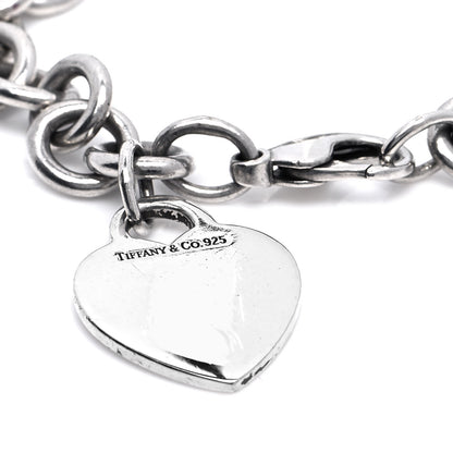 Tiffany Sterling Silver Heart Tag Charm Bracelet 4 of 5