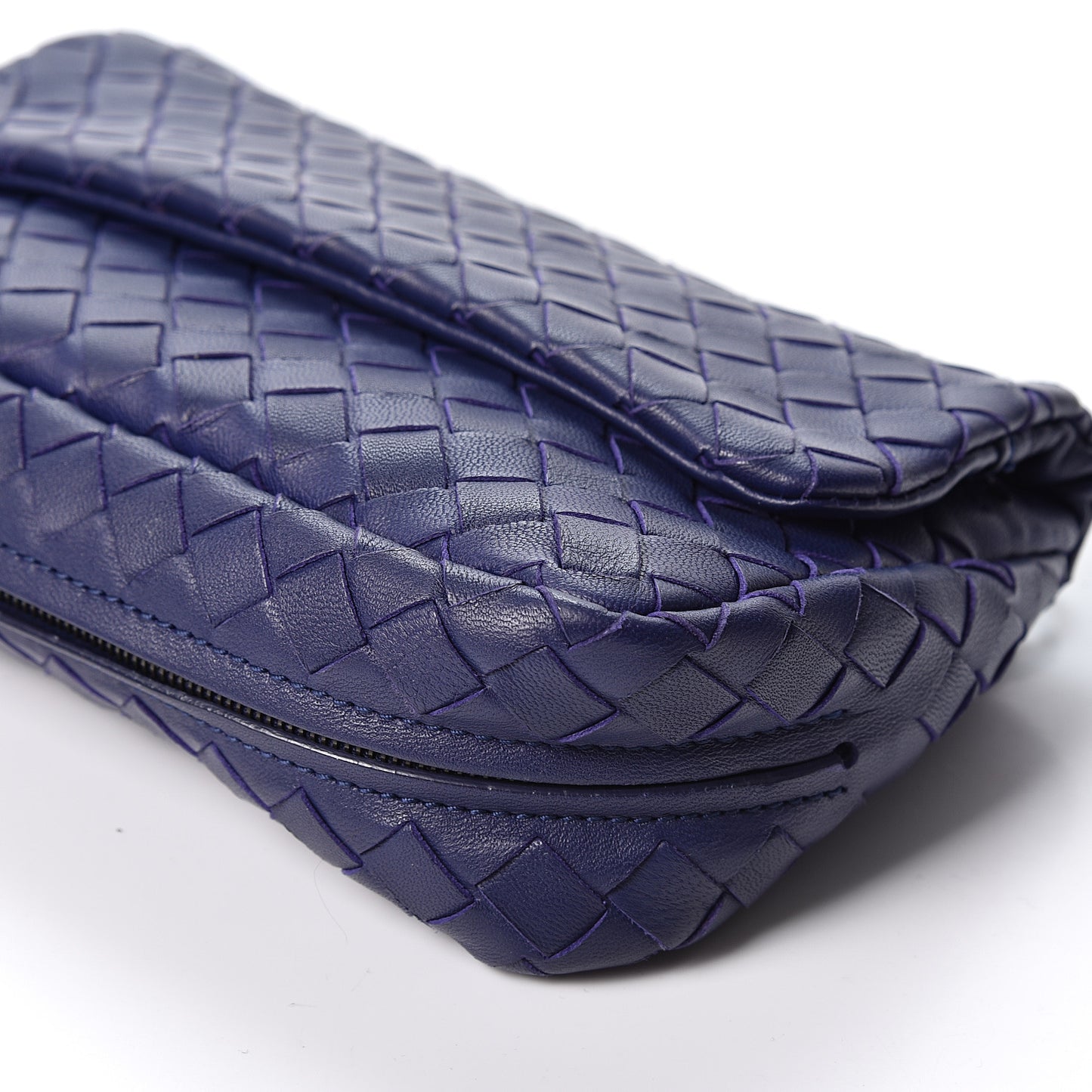 Nappa Intrecciato Small Chain Crossbody Atlantic